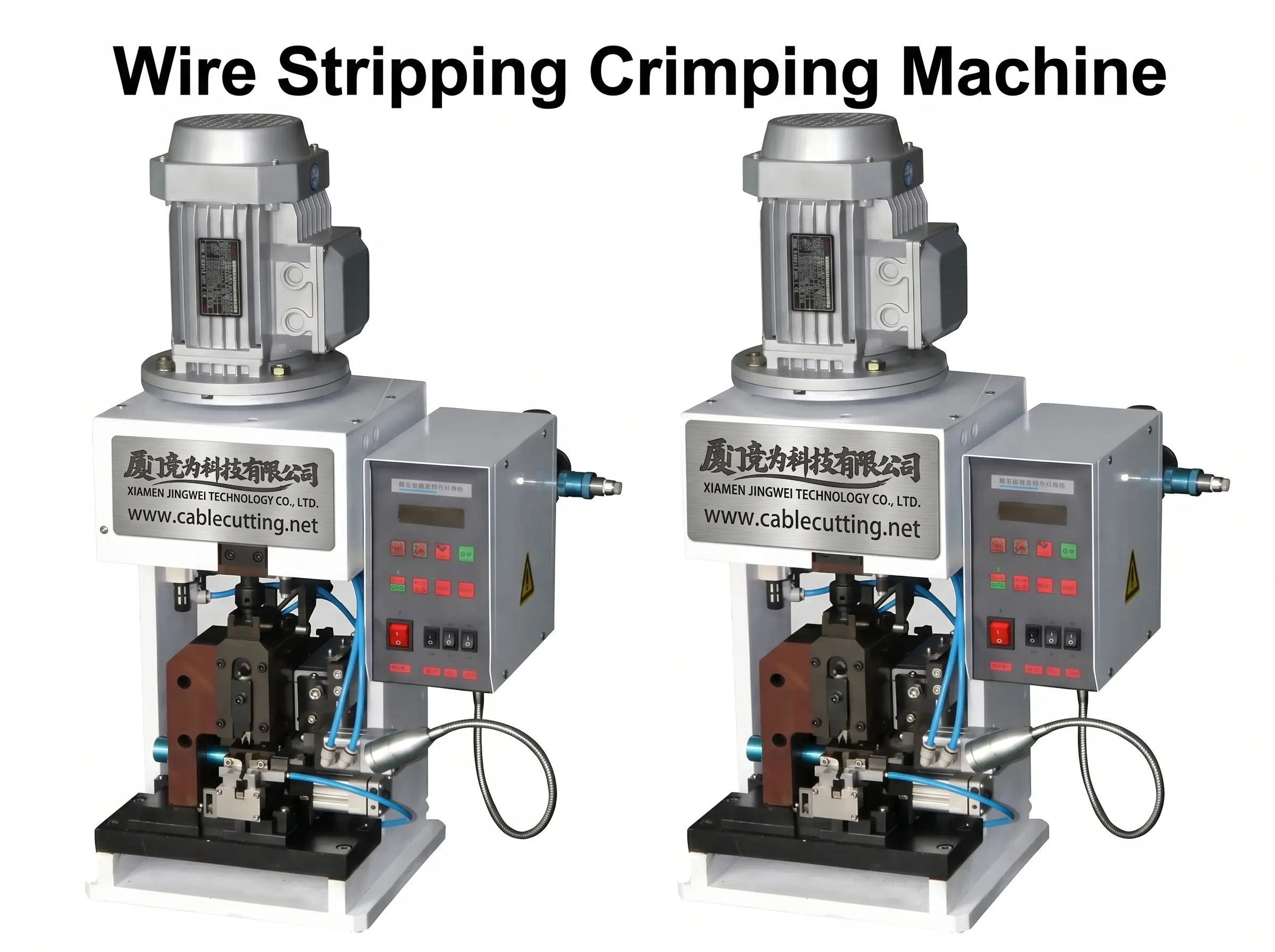 เครื่องปอกและ crimp สายไฟอัตโนมัติรุ่น WPM-2008A2-E (End Feed) | JINGWEI
