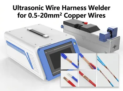 เครื่องเชื่อมชุดสายไฟอัลตราโซนิก พกพา 20KHz 2000W WPM-001N
