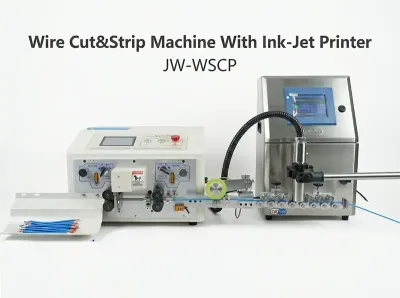 เครื่องตัดและปอกสายไฟพร้อมเครื่องพิมพ์อิงค์เจ็ท JW-WSCP
