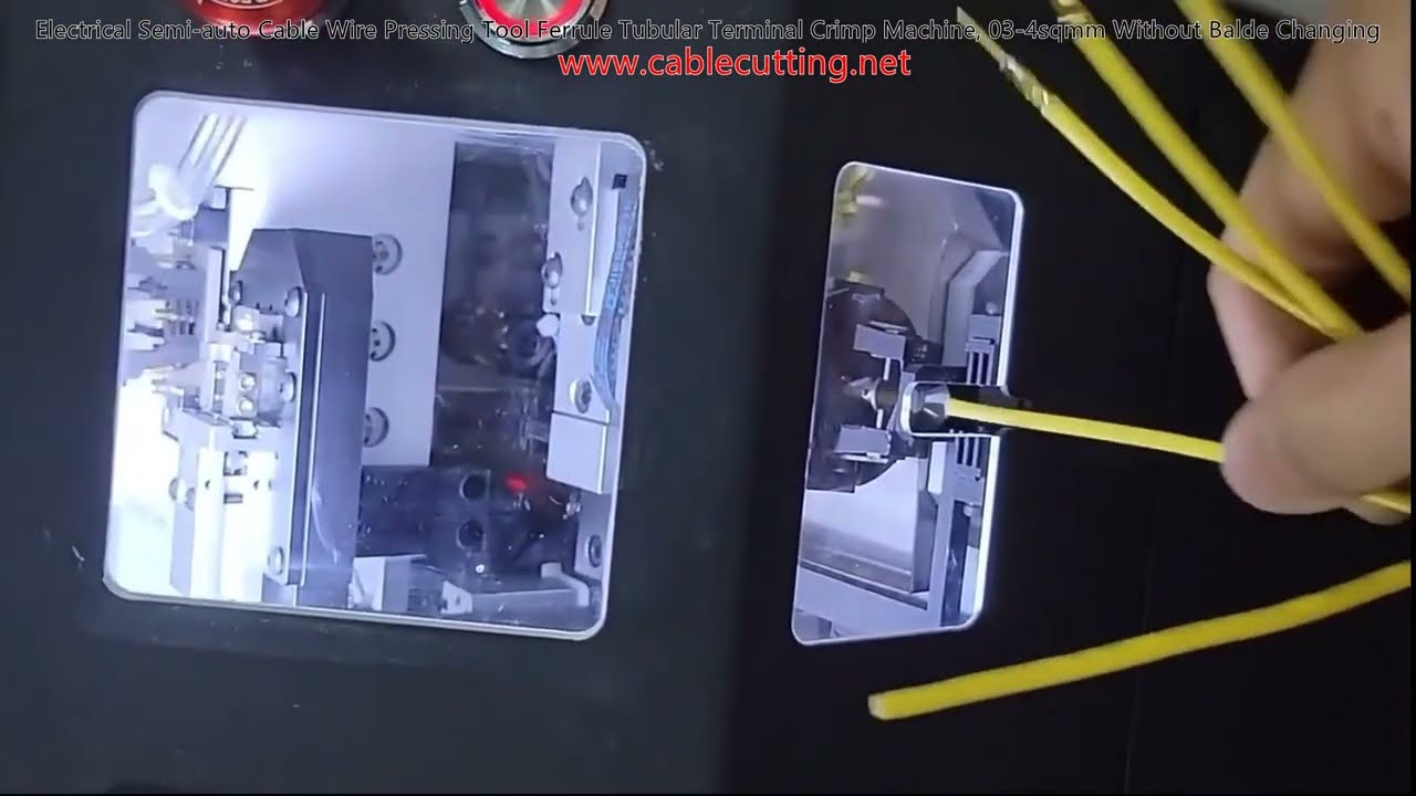 Semi-Automatic Electrical Cable Wire Crimping Machine for Ferrules and Tubular Terminals