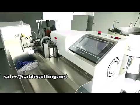 automatic cable crimping sleeves insertion and twisting tinning machine wpm-018hs