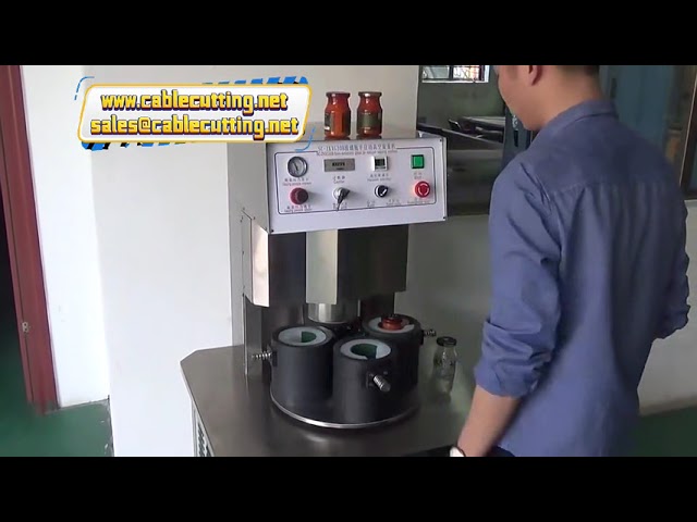 four heads glass bottle vacuum screwing capping machine sealing machine
