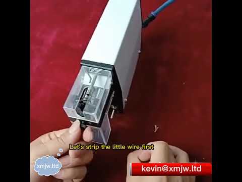วิธีใช้งานเครื่องปอกสายไฟแบบเหนี่ยวนำลม (Induction Pneumatic Wire Stripping Machine)