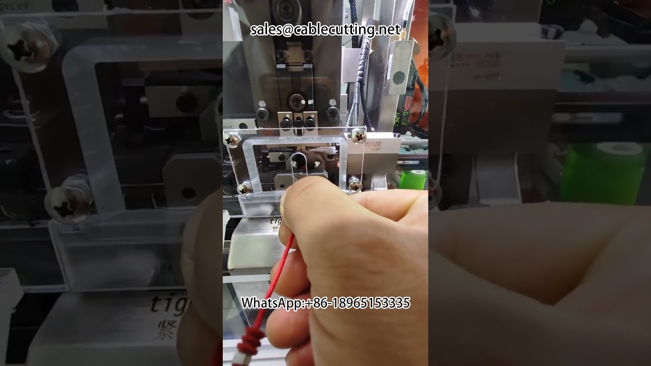 เครื่องตัดและ Crimping ปลั๊กกันน้ำอัตโนมัติ | #เครื่องCrimping
