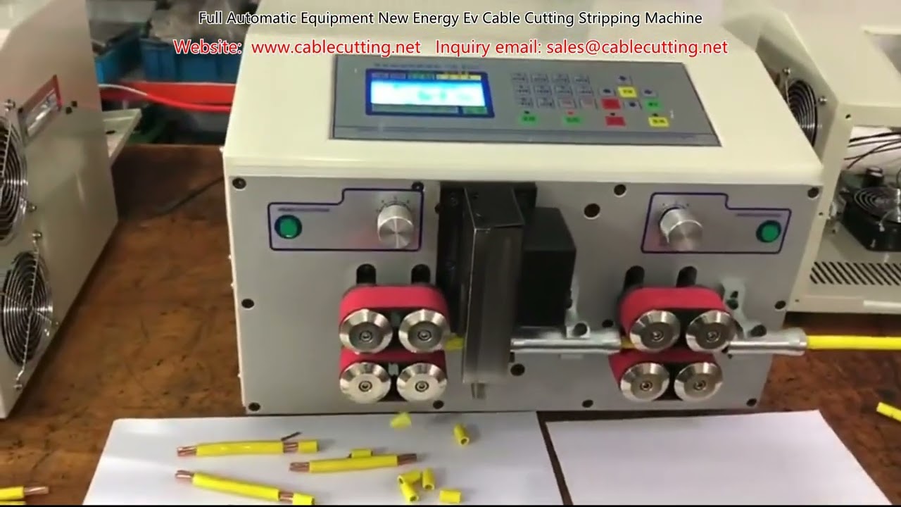 เครื่องตัดและปอกสายเคเบิล EV พลังงานใหม่แบบอัตโนมัติเต็มรูปแบบ | เพิ่มประสิทธิภาพการผลิต