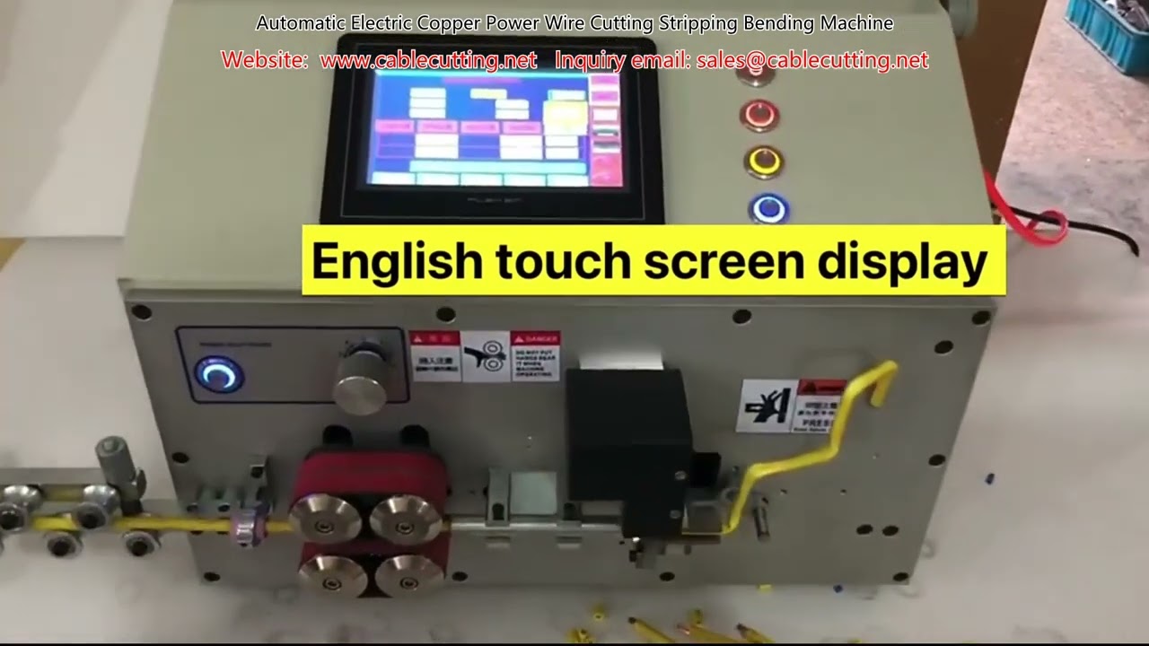 เครื่องตัด ปอก และดัดสายทองแดงอัตโนมัติ ไฟฟ้าแรงสูง | เครื่องจักรผลิตสายไฟ