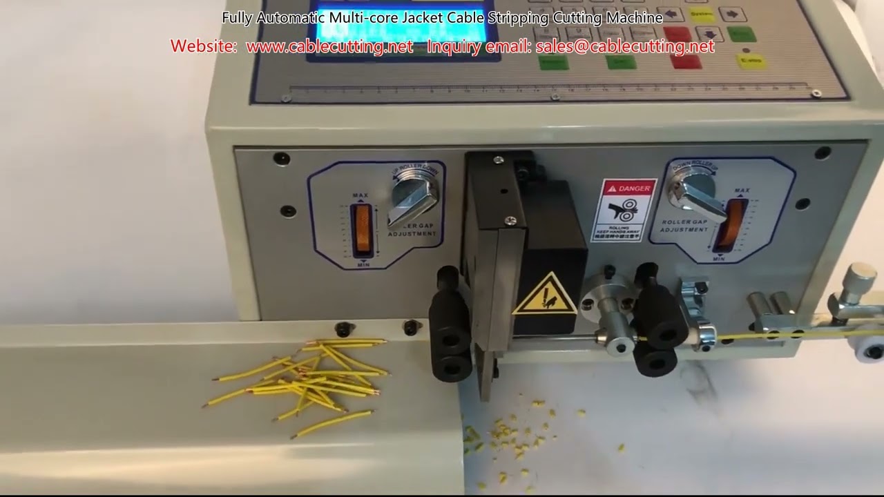 เครื่องตัดปอกสายเคเบิลอัตโนมัติแบบหลายแกน | เพิ่มประสิทธิภาพการผลิตในโรงงาน