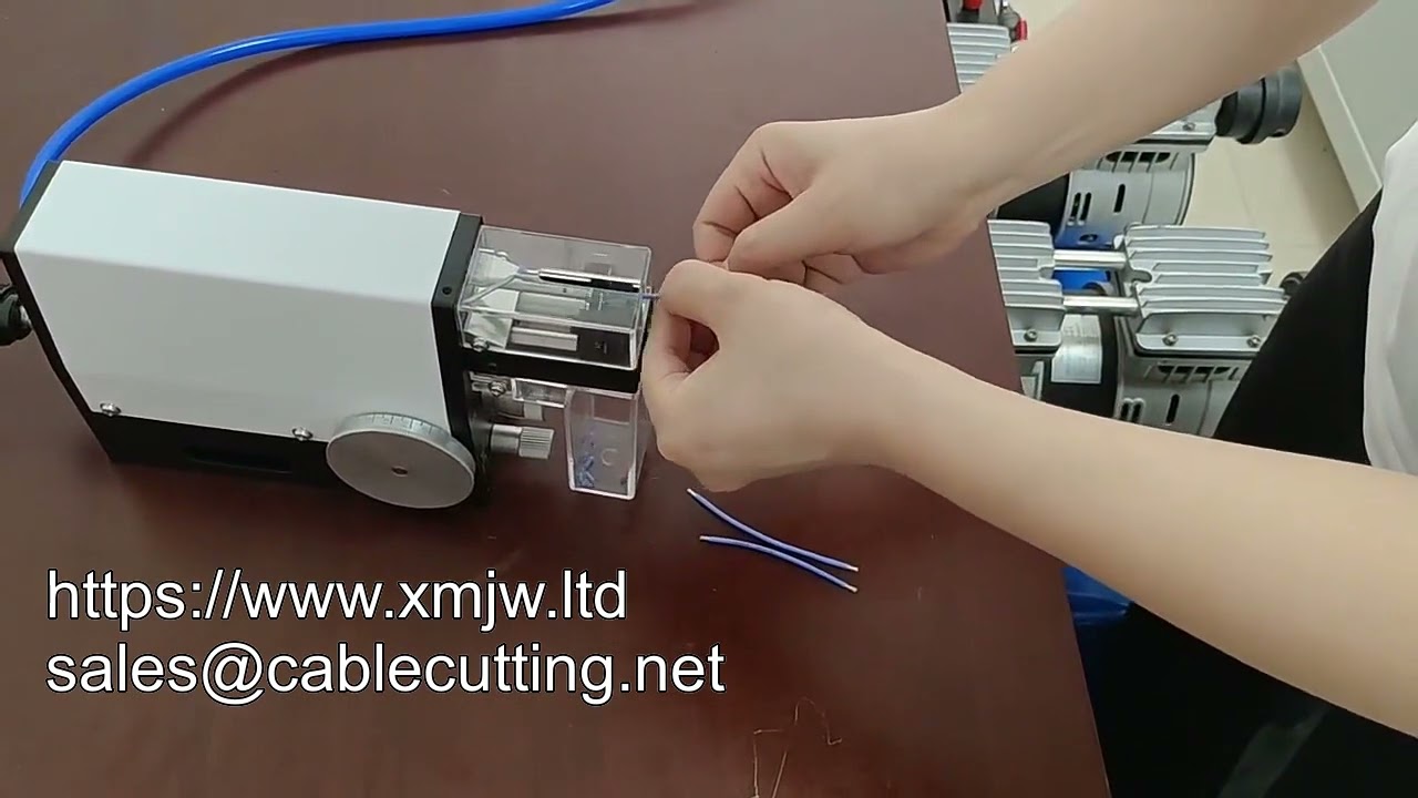 เครื่องปอกสายไฟลมขนาดเล็กพกพา ความแม่นยำสูง สำหรับสายกลม – เครื่องปอกสายไฟอัตโนมัติ