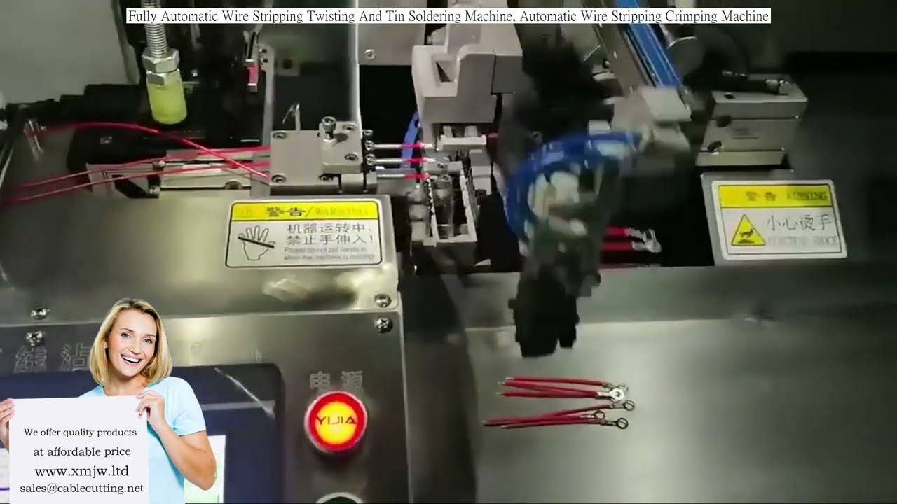 เครื่องตัด-บิด-ชุบตะกั่วสายไฟอัตโนมัติ ครบจบในเครื่องเดียว | เครื่องสวมหัวเข็มสายไฟอัตโนมัติ FULL AUTO