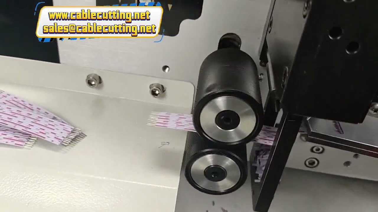 เครื่องตัดสายแบนริบบิ้น PVC | เครื่องปอกและบิดสายไฟอ่อน อัตโนมัติประสิทธิภาพสูง