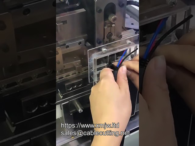 เครื่องย้ำขั้วต่อปลั๊กกันน้ำอัตโนมัติ | ระบบประกอบสายเคเบิลอุตสาหกรรมที่มีประสิทธิภาพ