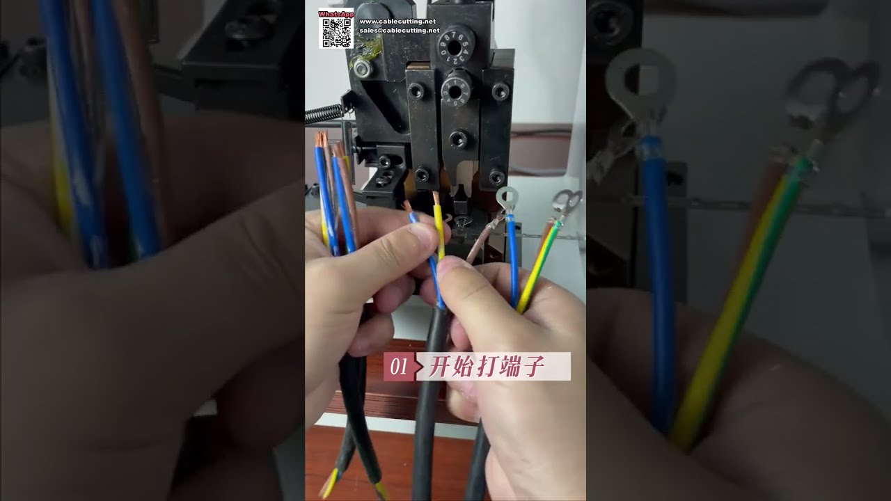 เครื่องย้ำเทอร์มินัลแรง 2 ตัน พร้อมแม่พิมพ์แนวนอน — สำหรับสาย 2.5mm²