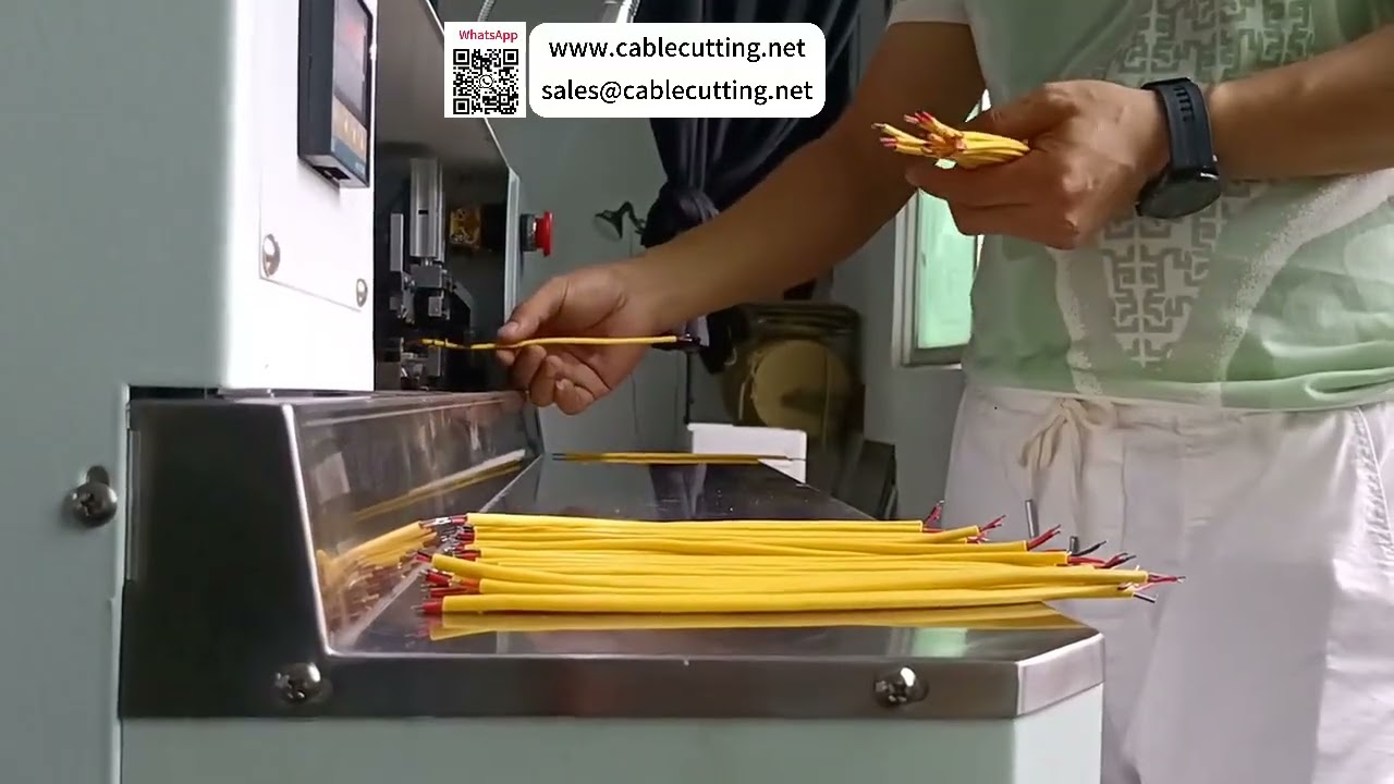 เครื่องปอกและชุบดีบุกสายเคเบิลหลายแกนอเนกประสงค์ — สำหรับสาย 2-14 แกน