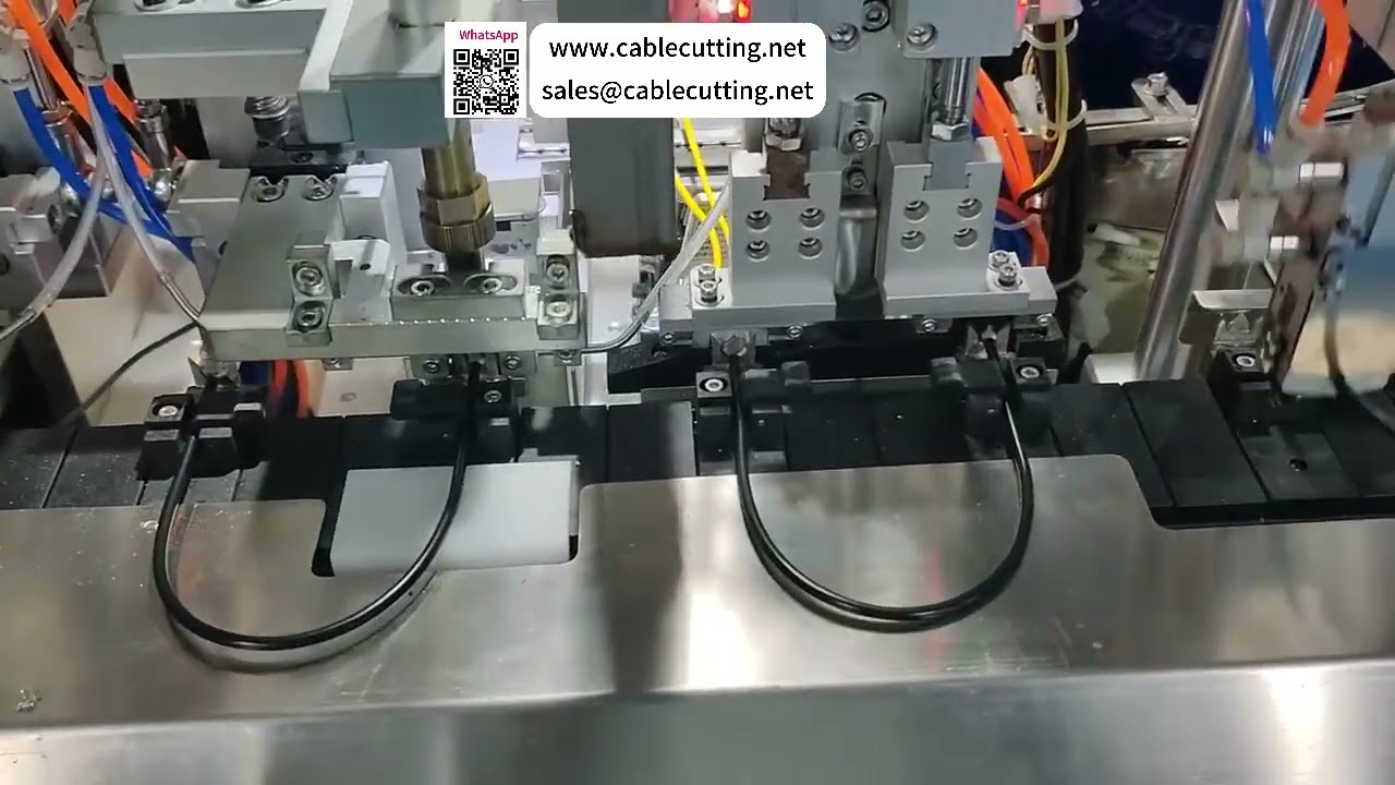 Fully Auto USB Soldering Machine  Multi Machine Operation for Automated Cable Production Line